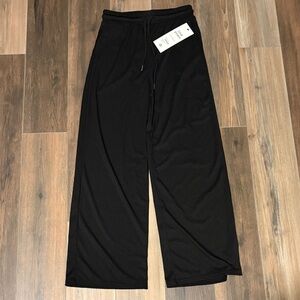 Elegant Black Wide Leg Women's Pants
